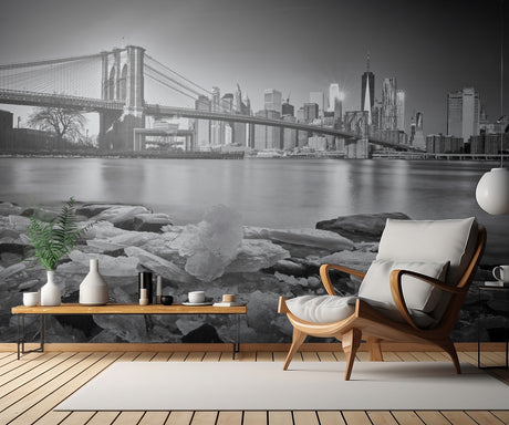 New York - Brooklyn Bridge Poster och Canvastavla