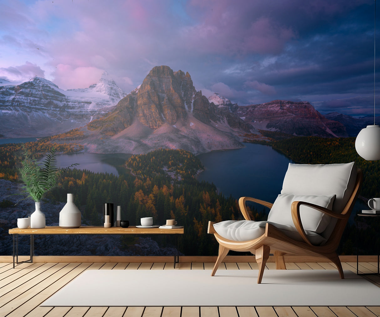 Sunrise at Mt. Assiniboine Poster och Canvastavla