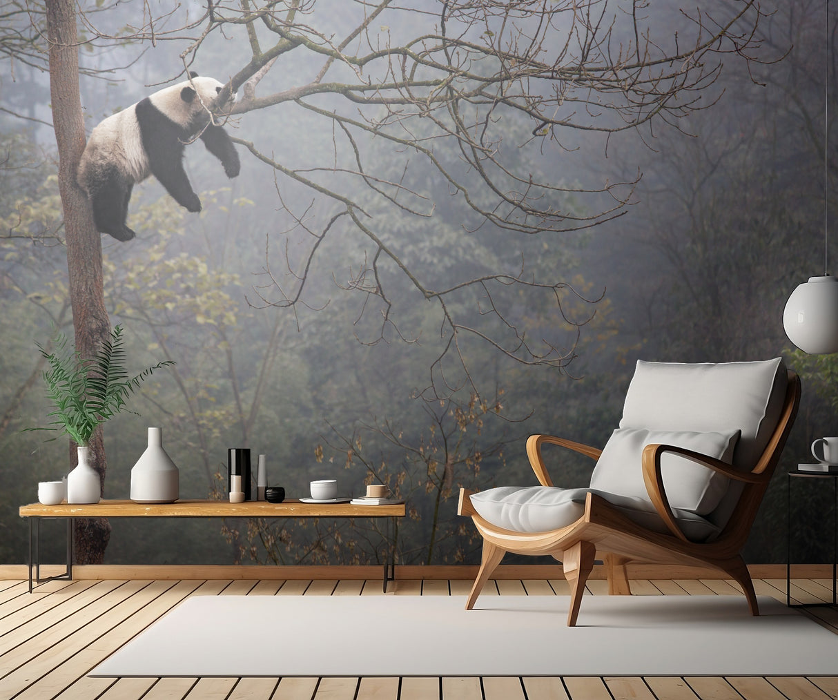 Lazy Panda Poster och Canvastavla