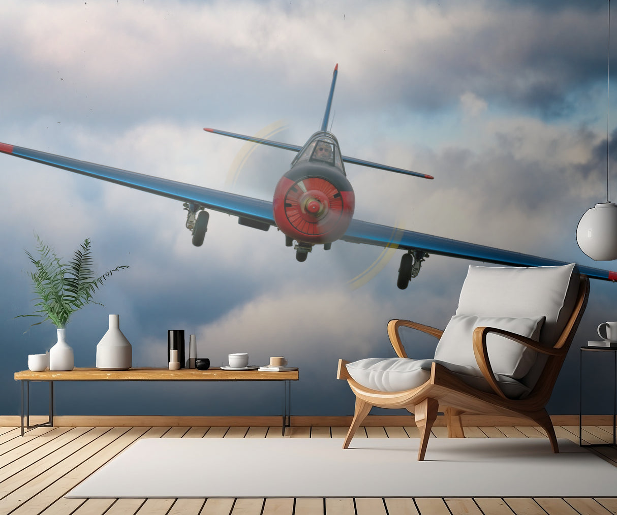 Flying in clouds Poster och Canvastavla
