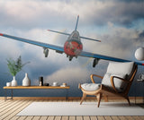 Flying in clouds Poster och Canvastavla