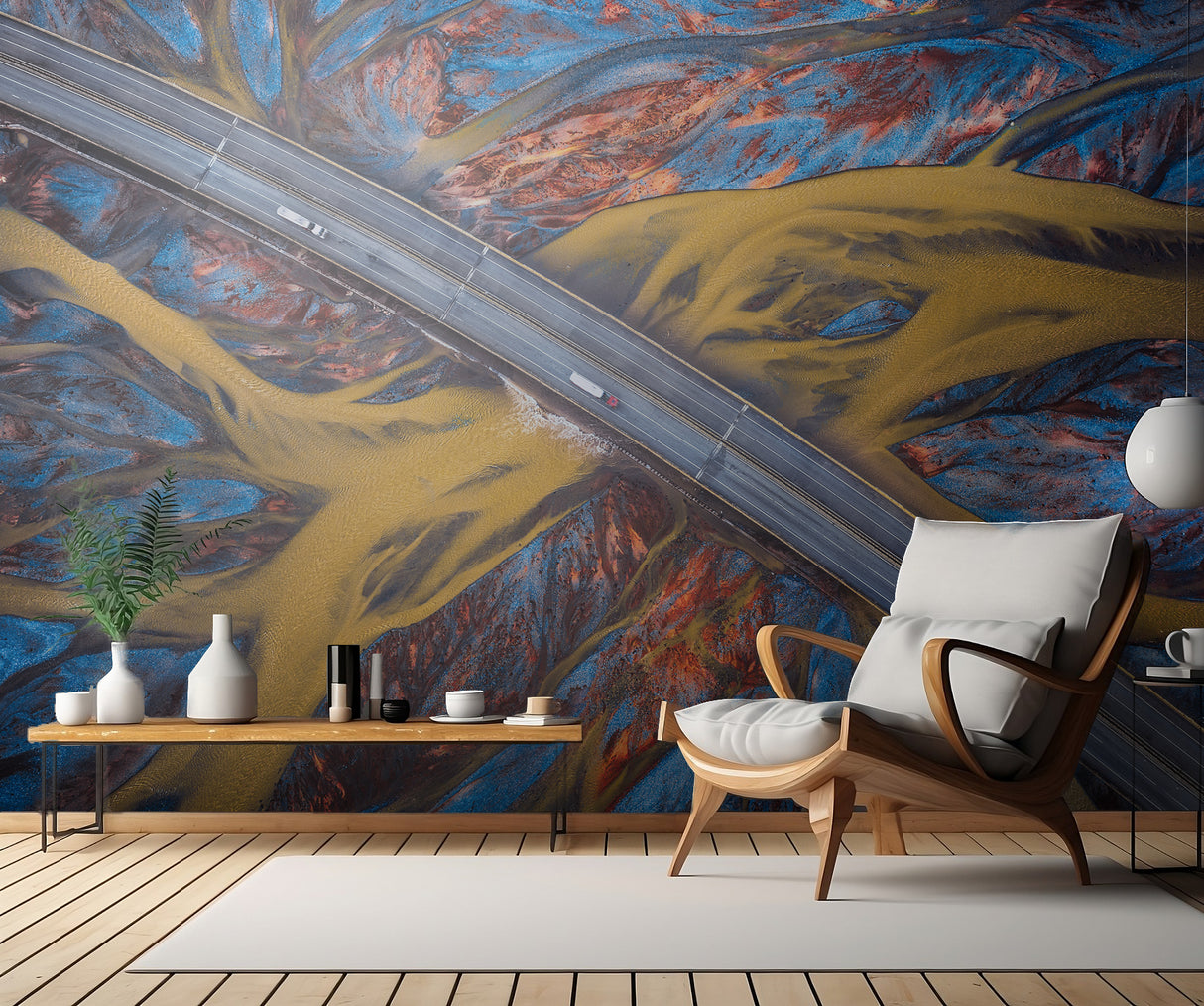 Above the Colorful River Poster och Canvastavla