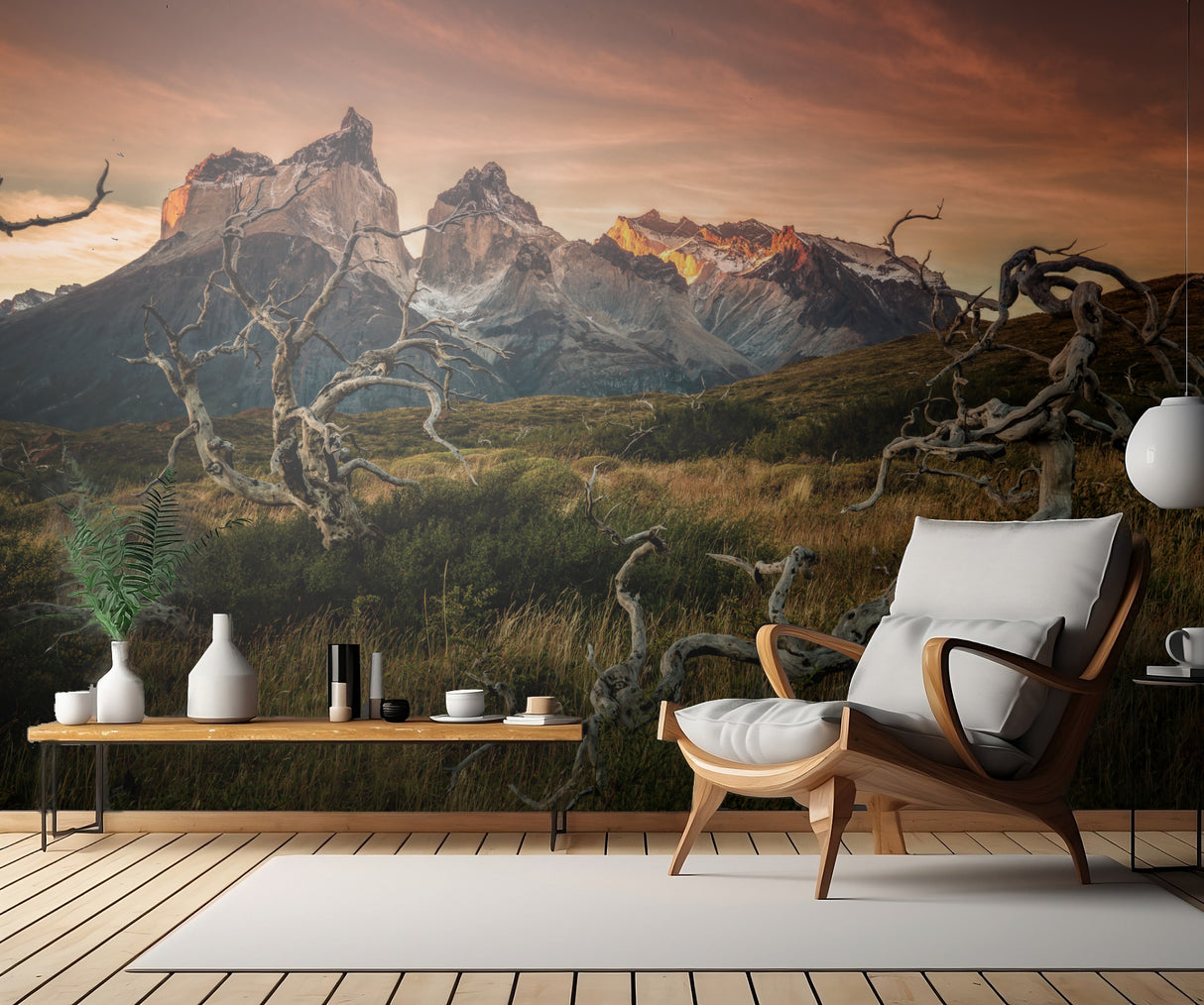 Torres Del Paine in sunrise Poster och Canvastavla