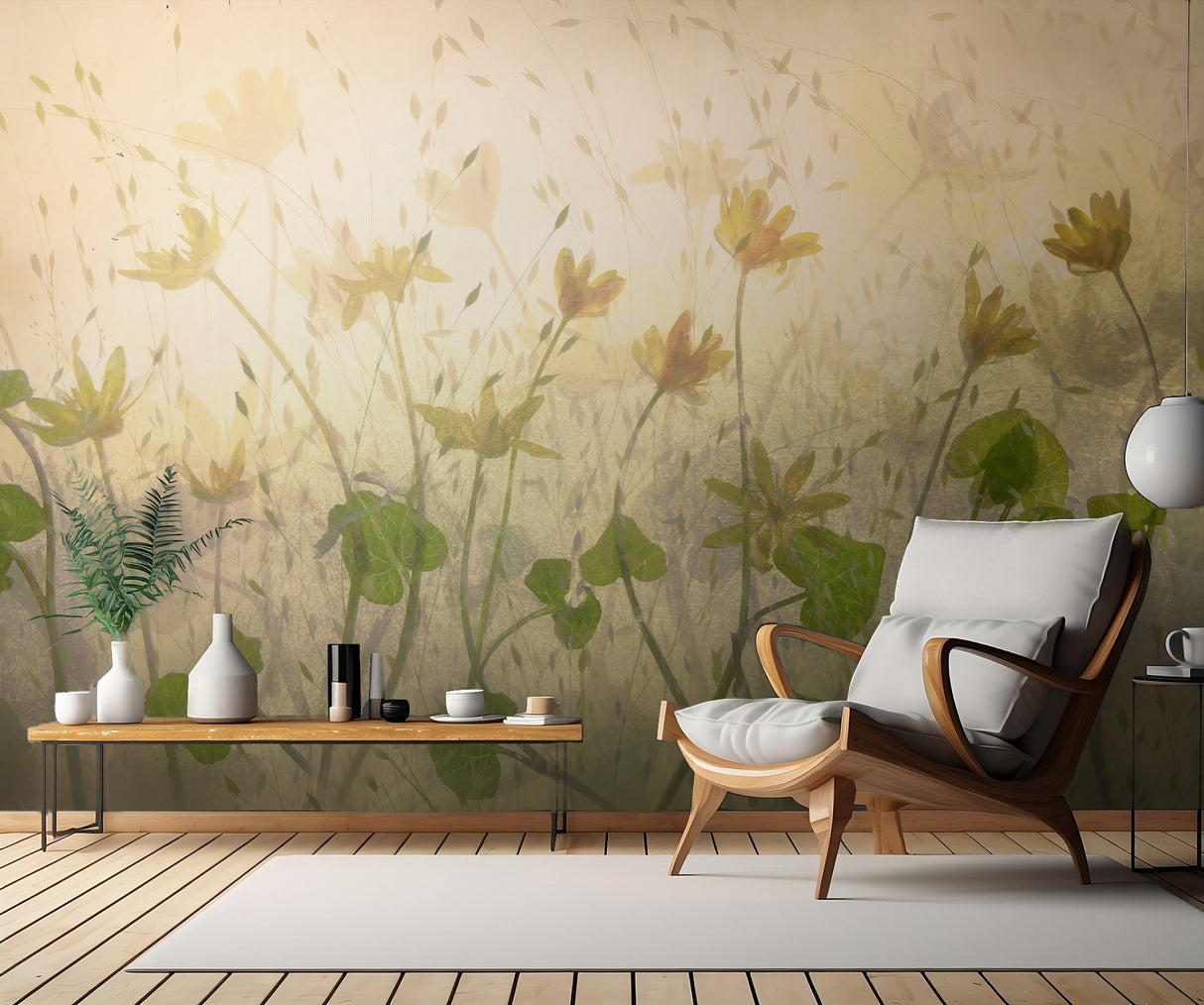 Sunny flowers Poster och Canvastavla
