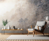 Pinus taiwanensis in the clouds. Poster och Canvastavla