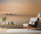 Foggy sunrise Poster och Canvastavla
