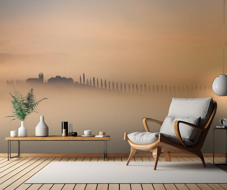 Foggy sunrise Poster och Canvastavla