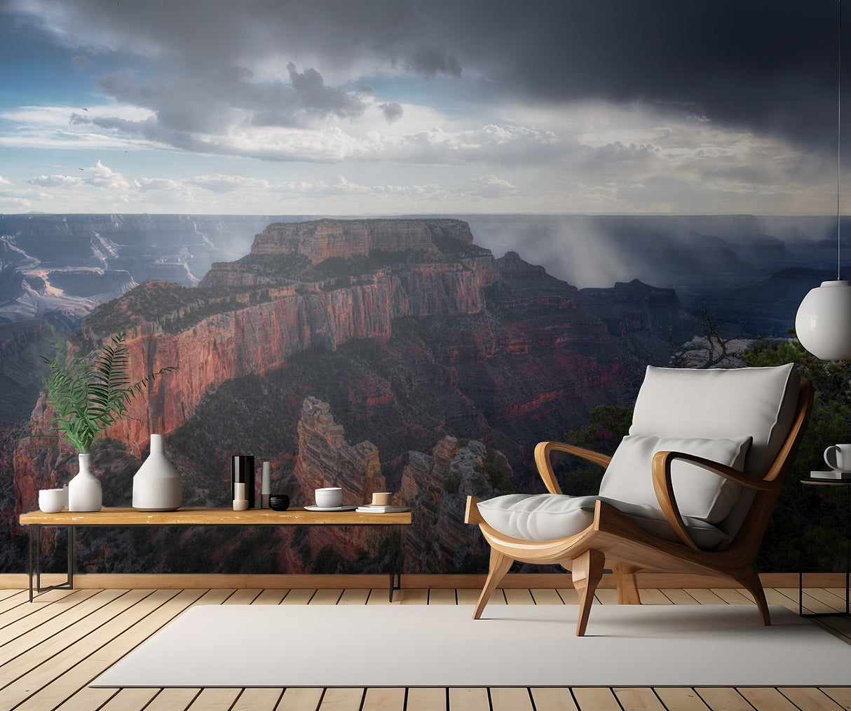 Scattered Showers at Grand Canyon Poster och Canvastavla
