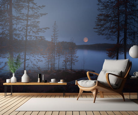 Red Moon Poster och Canvastavla