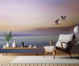 Seagulls over Long Beach Poster och Canvastavla