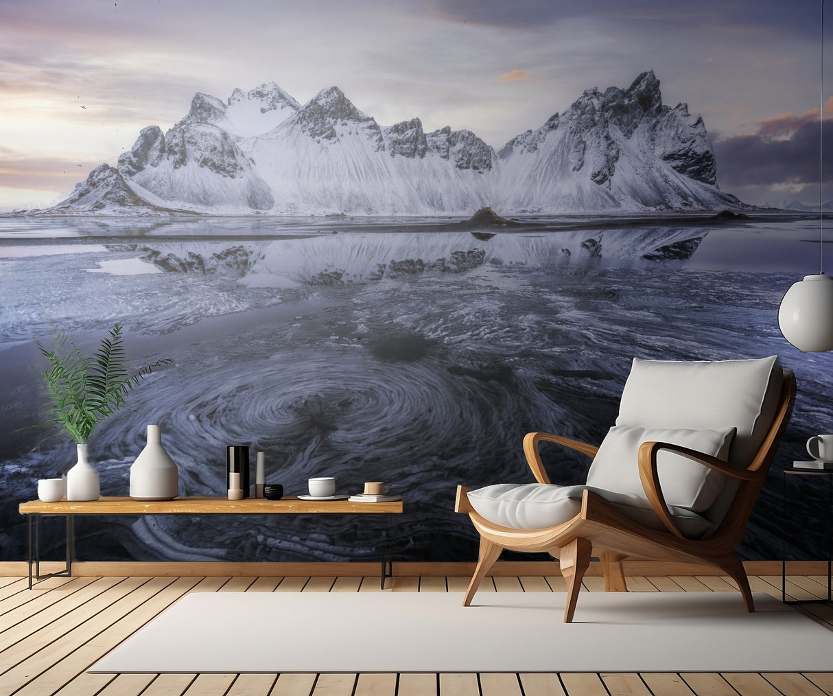Ice swirl Poster och Canvastavla