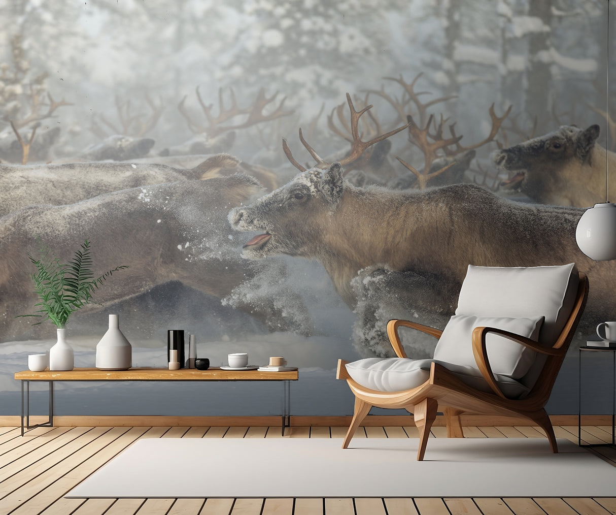 Reindeers III Poster och Canvastavla