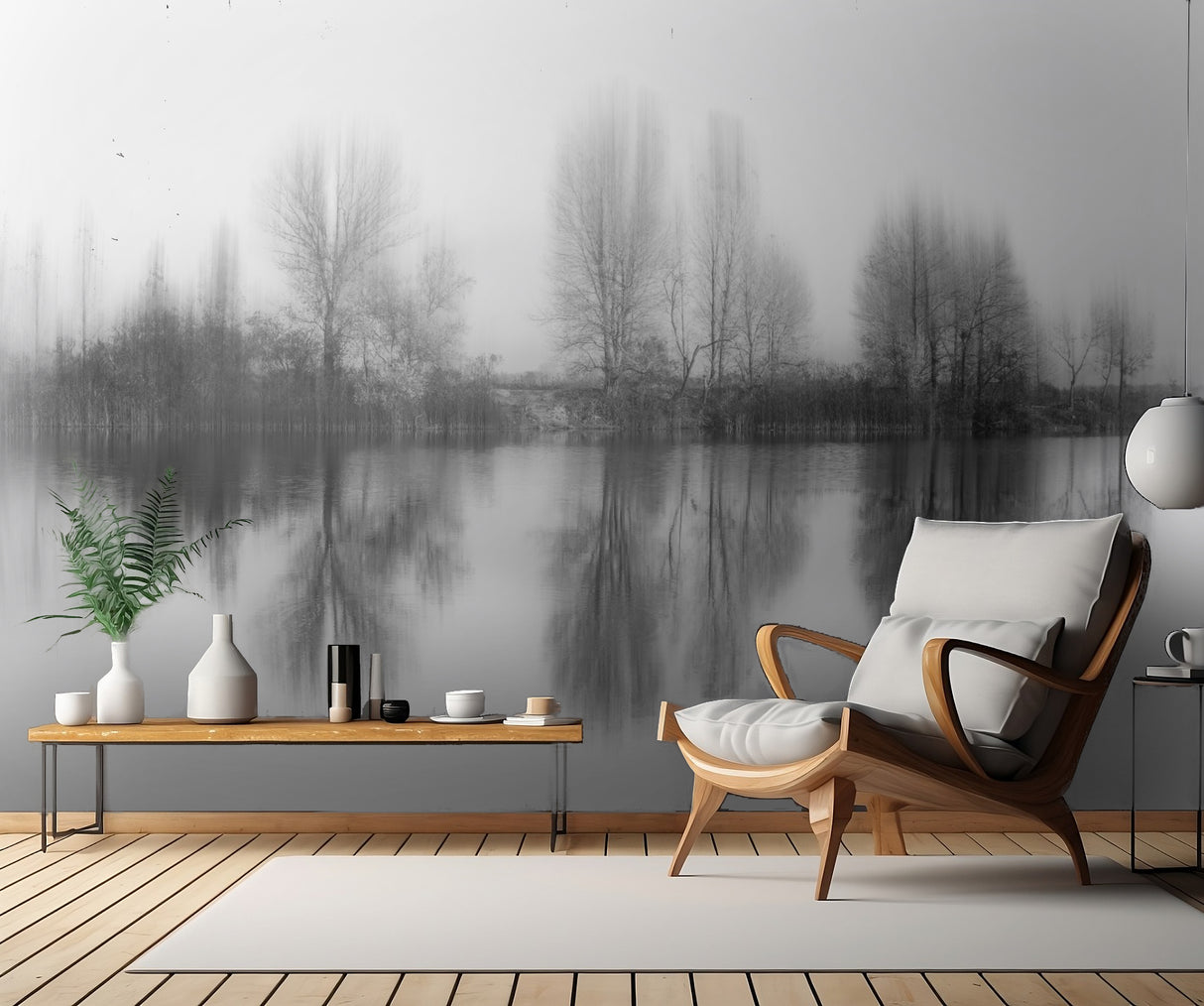 Reflected trees Poster och Canvastavla