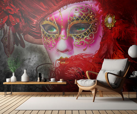 Green eyes and the mask Poster och Canvastavla