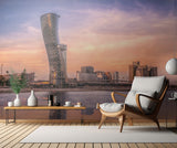 The Capital Gate, known as leaning tower in Abu dhabi, UAE Poster och Canvastavla