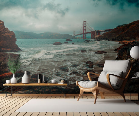 golden gate bridge 1 Poster och Canvastavla