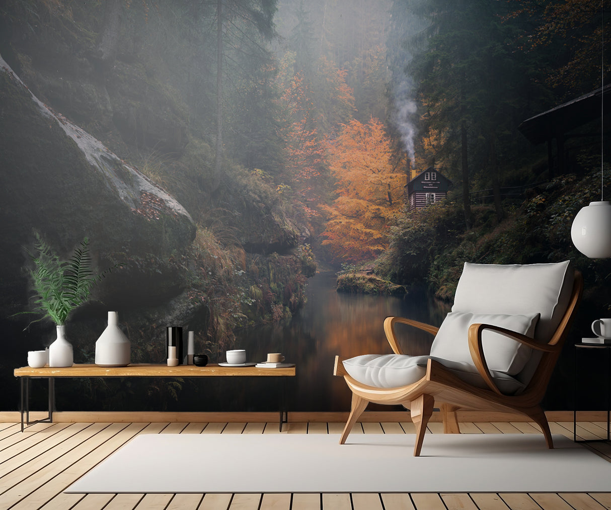 Autumn Valley Poster och Canvastavla