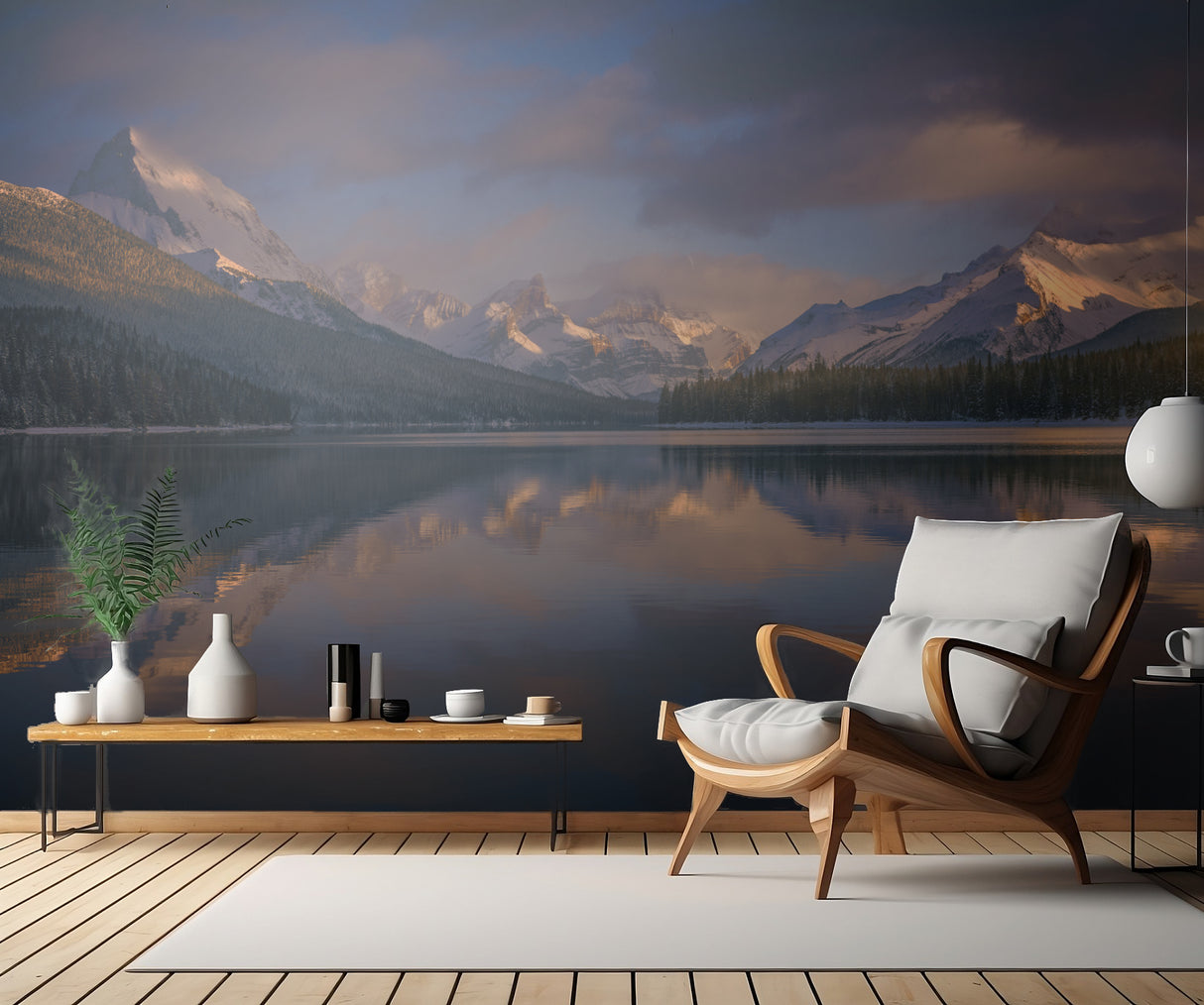 Maligne Lake, Canada Poster och Canvastavla