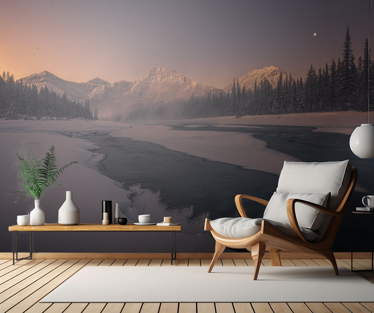 Surreal Beauty of Winterscape Poster och Canvastavla