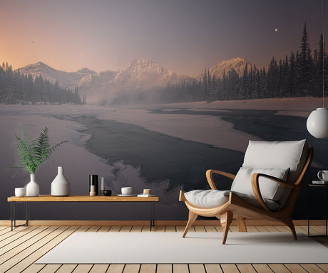 Surreal Beauty of Winterscape Poster och Canvastavla