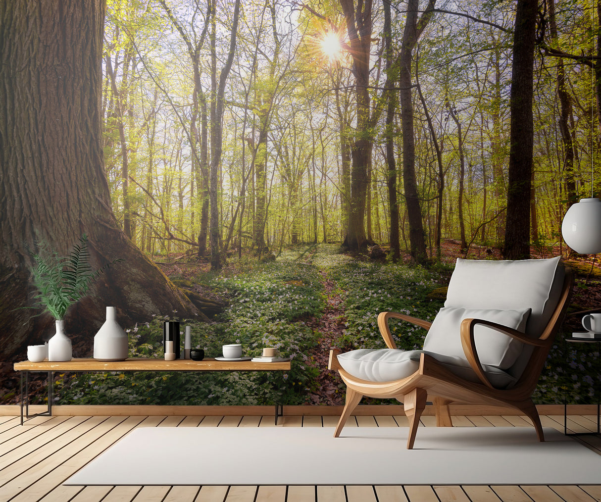 Spring in the beech forest Poster och Canvastavla