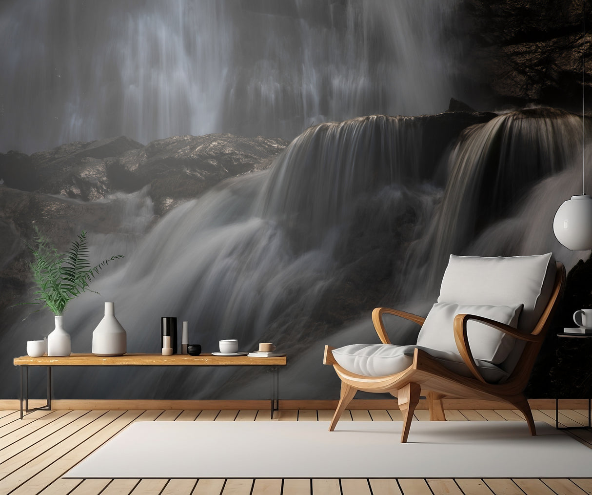 Waterfall Poster och Canvastavla