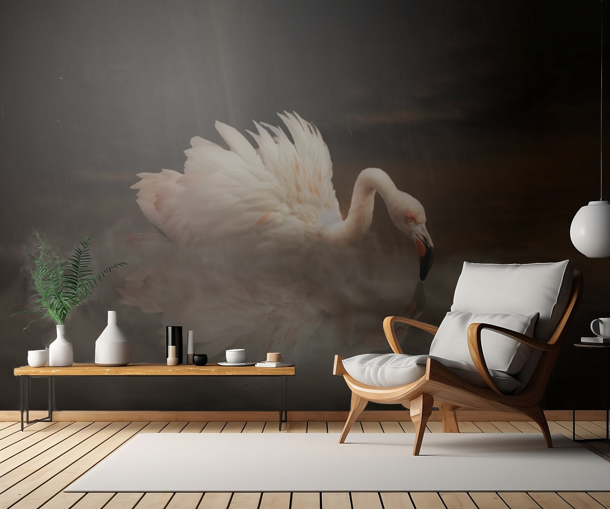 Flamingo's Paradise Poster och Canvastavla