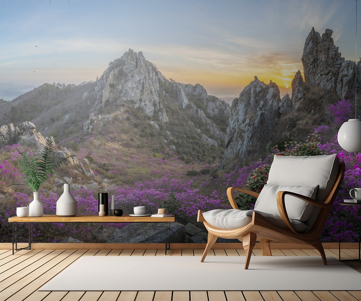 Blooming Time, Deokryongsan Poster och Canvastavla