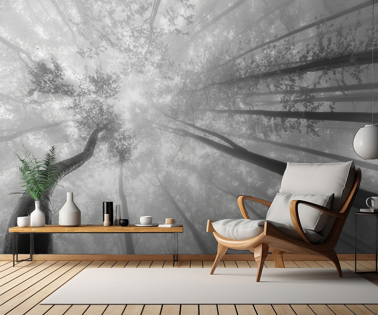 Fog in the treetops Poster och Canvastavla