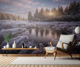 Frosty morning at the creek... Poster och Canvastavla