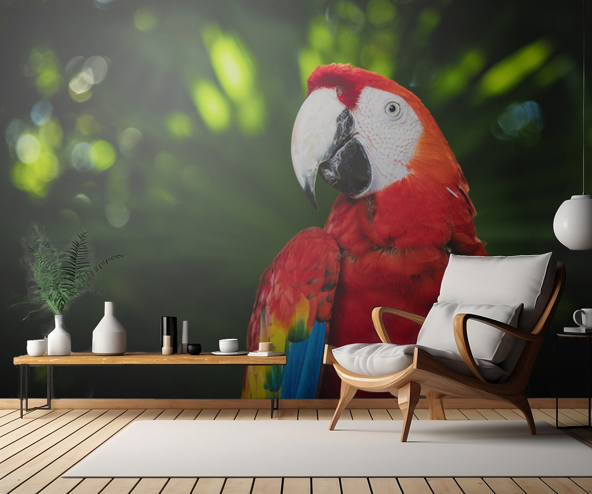Colorful Parrot Poster och Canvastavla
