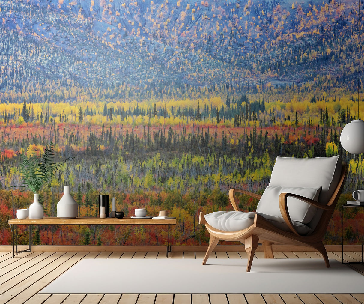 Fall Color in The Mountain Poster och Canvastavla