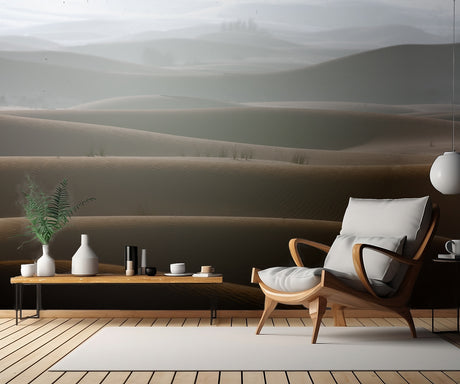 Foggy morning Poster och Canvastavla