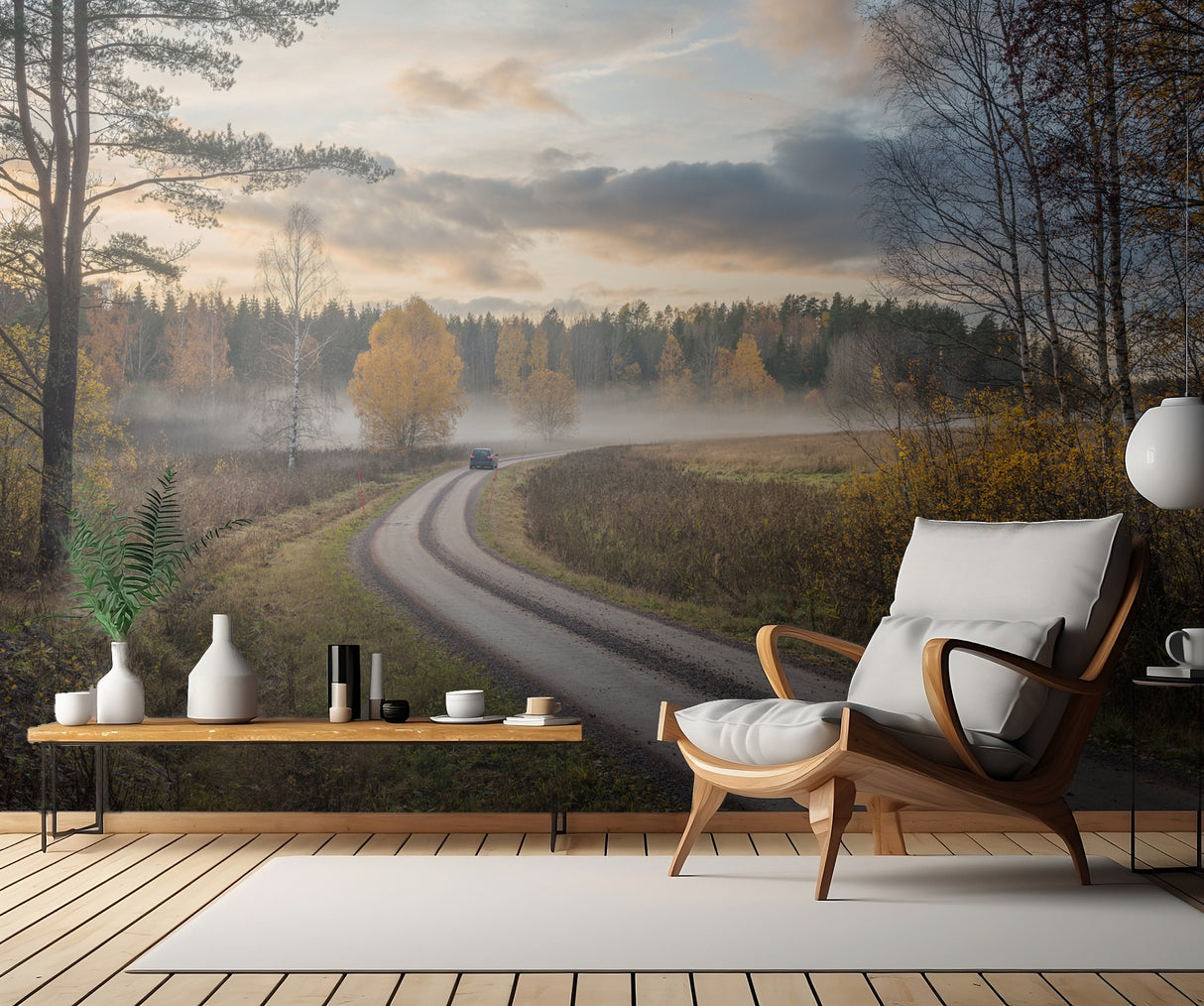 Drive in autumn colors Poster och Canvastavla