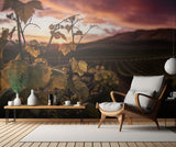 Vineyard at Sunset Poster och Canvastavla