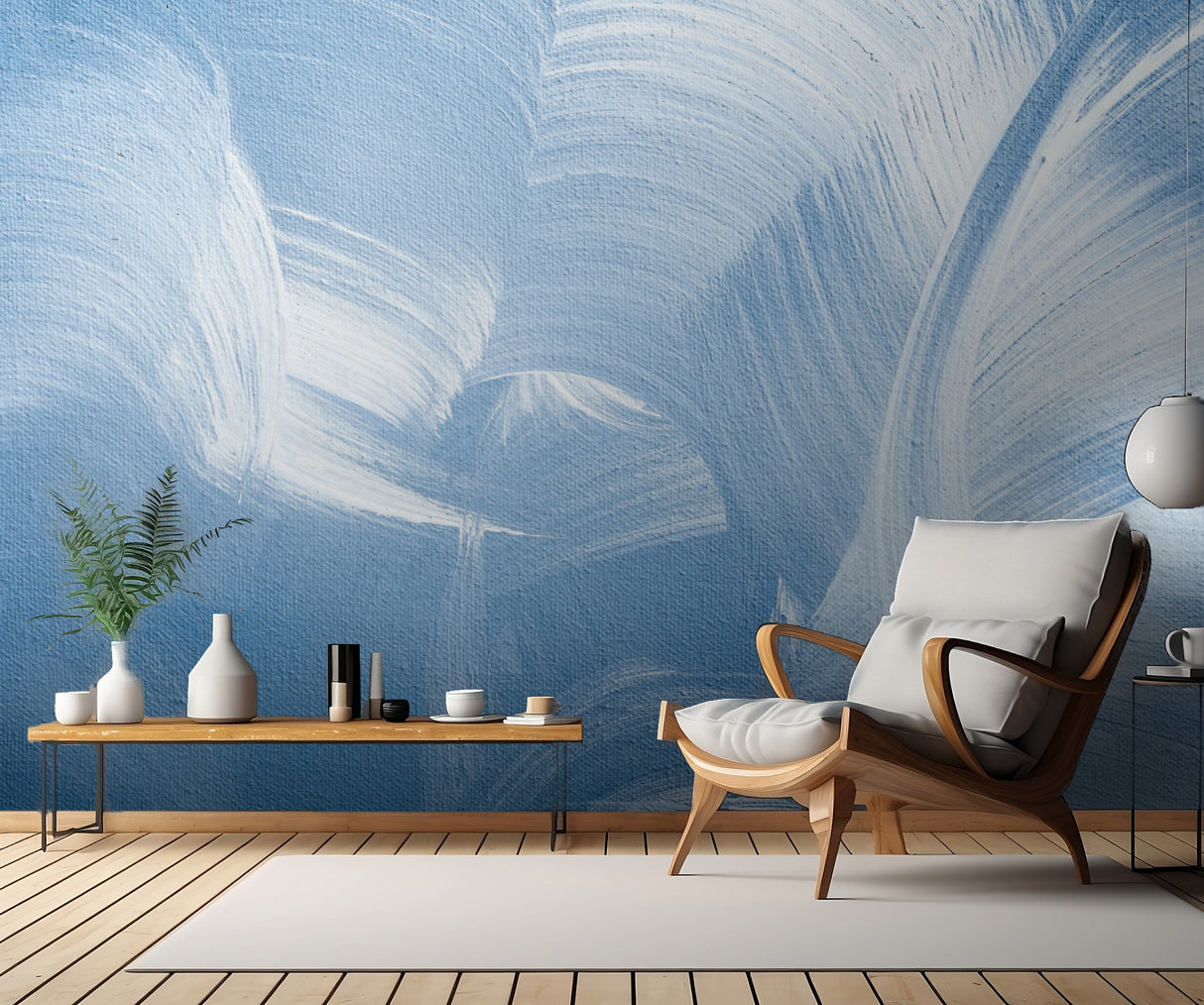 Acrylic Waves No 1 Poster och Canvastavla