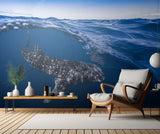 Whale Shark on split level Poster och Canvastavla