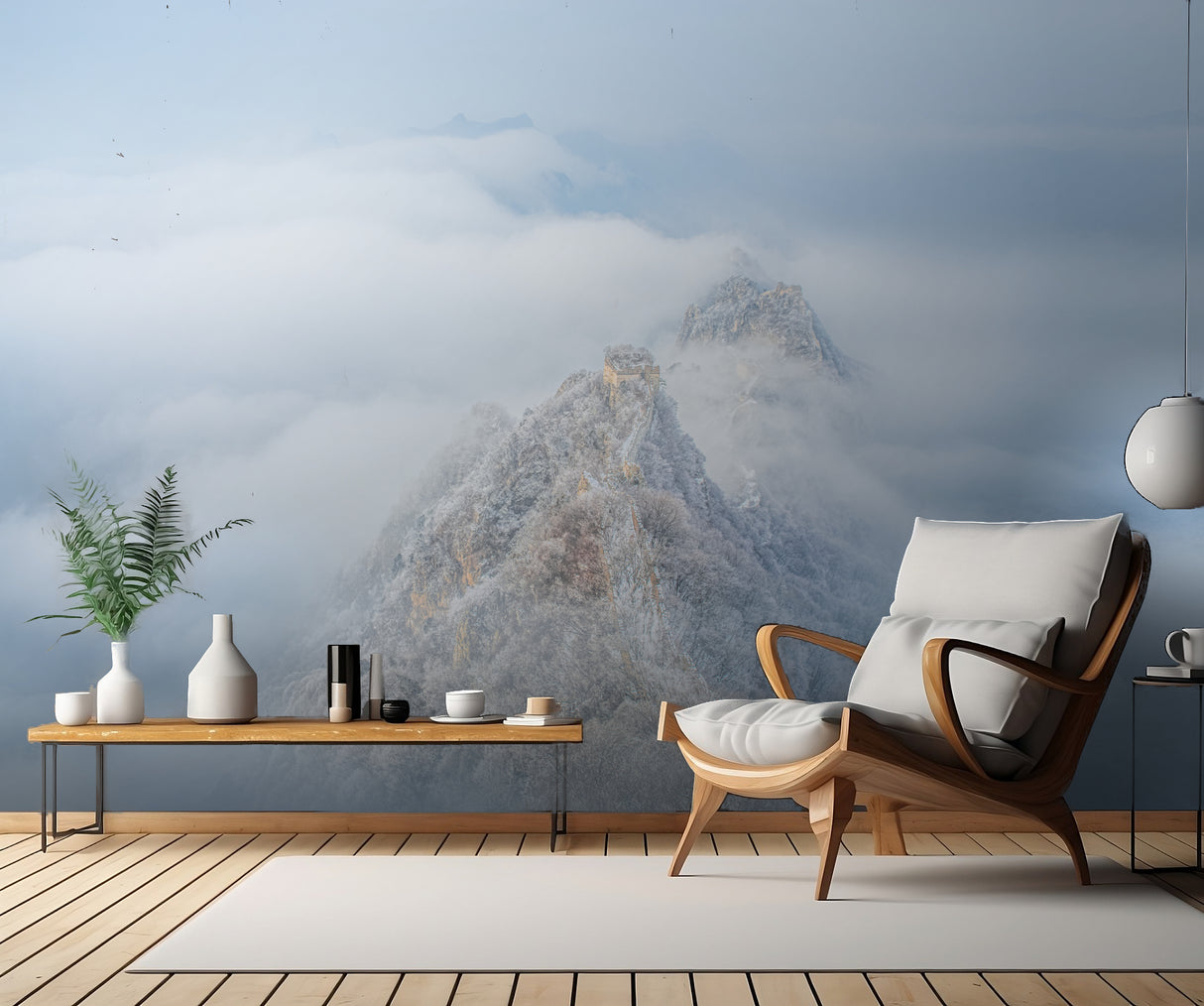 The Great Wall in the clouds Poster och Canvastavla