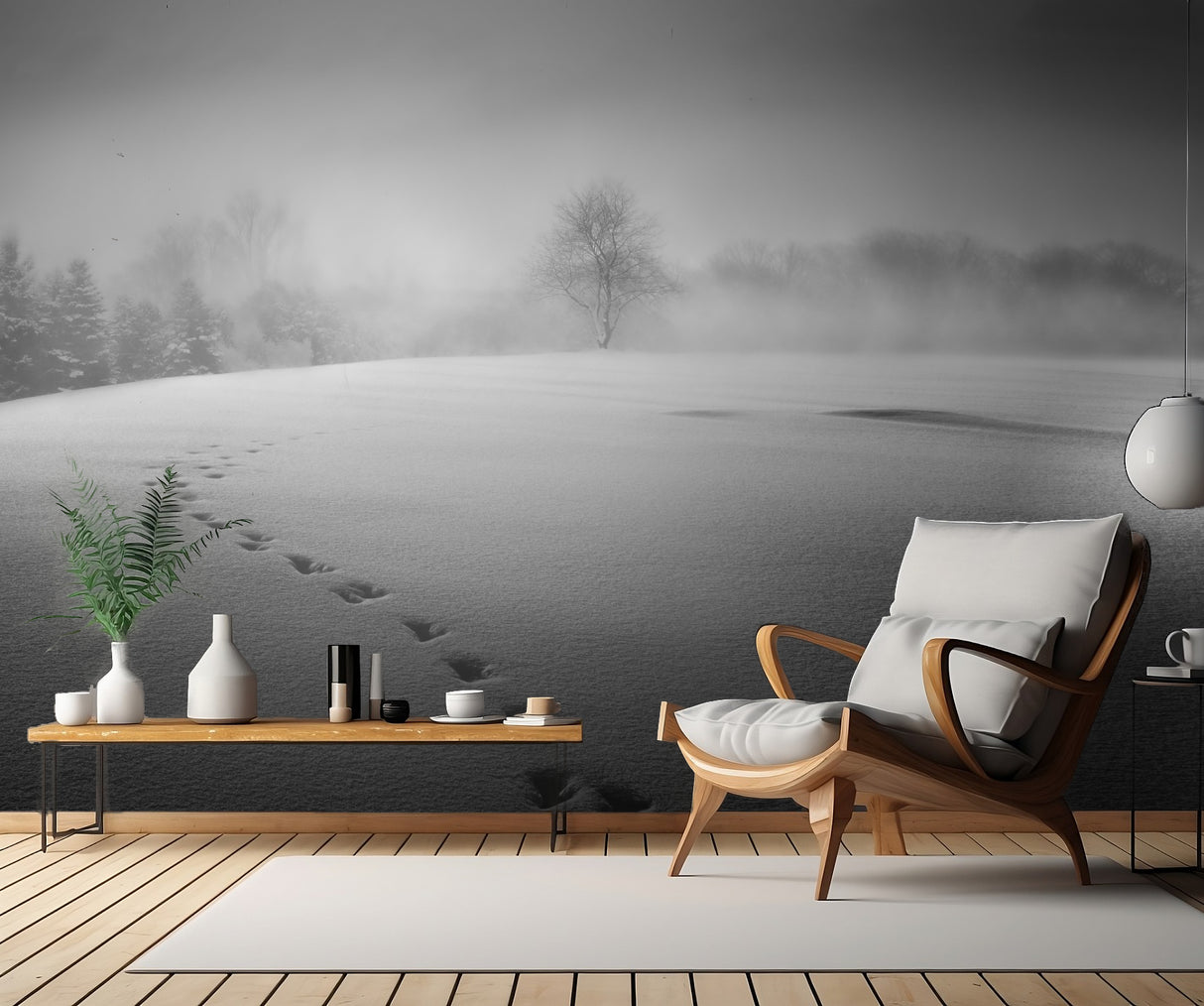 Winter scenery Poster och Canvastavla