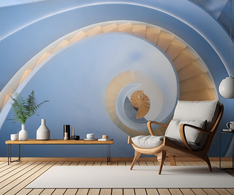 spiral stairs Poster och Canvastavla