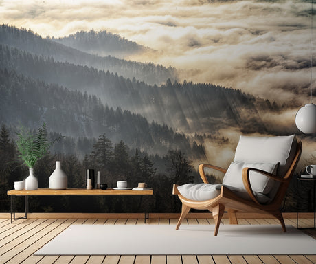 Sunset above the clouds Poster och Canvastavla