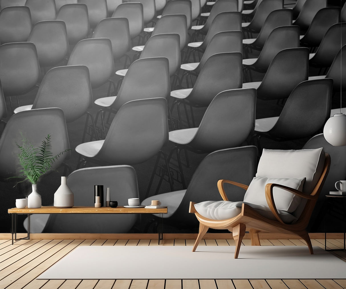 Rows of seats Poster och Canvastavla