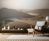 Sunset in Badanjilin Desert Poster och Canvastavla