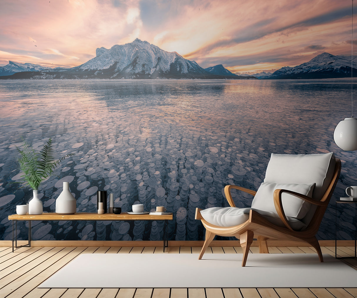 Sunrise in Bubble Lake Poster och Canvastavla