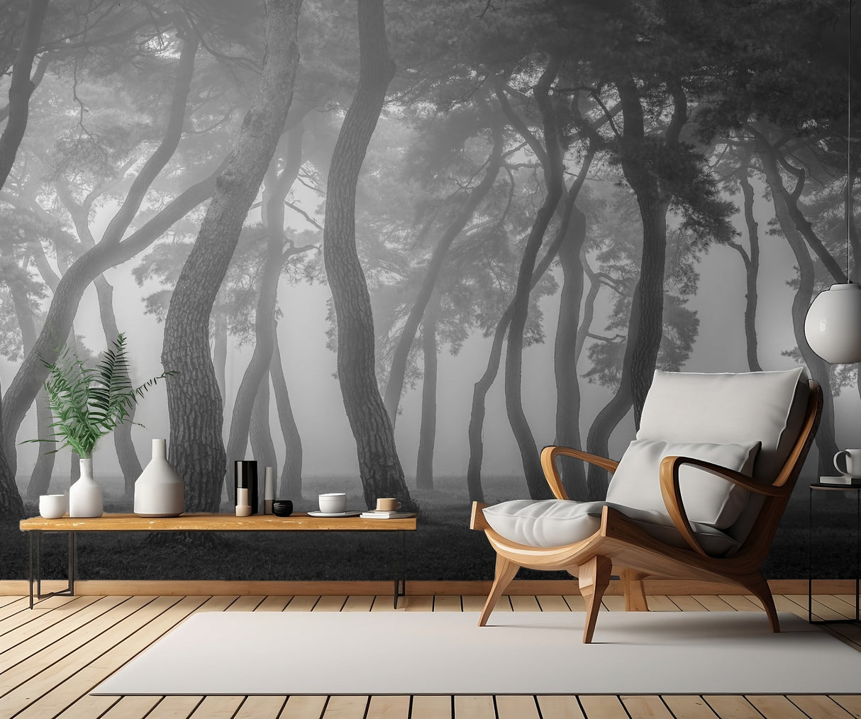 Foggy morning Poster och Canvastavla