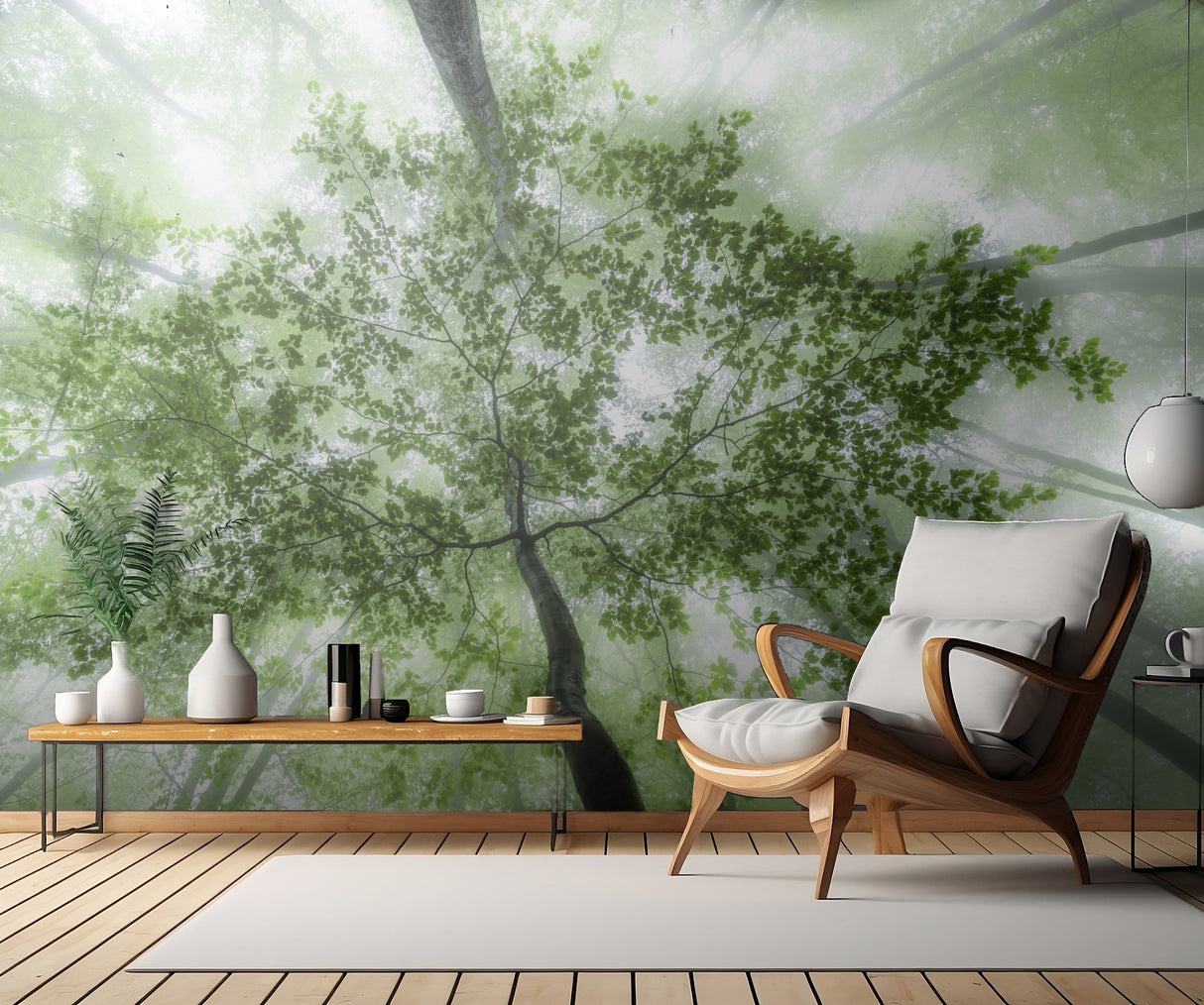 Green forest Poster och Canvastavla
