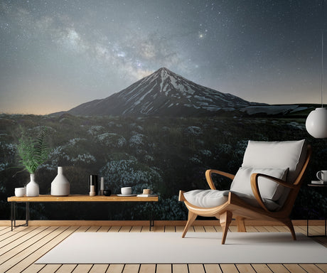 Dark horse and Damavand Poster och Canvastavla