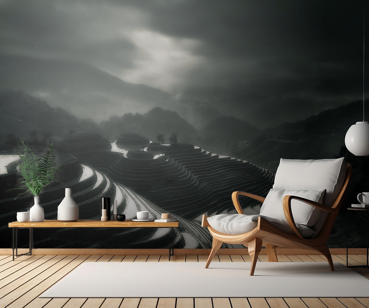 The rice fields Poster och Canvastavla