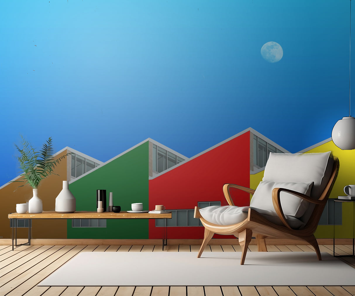 Colorful building Poster och Canvastavla
