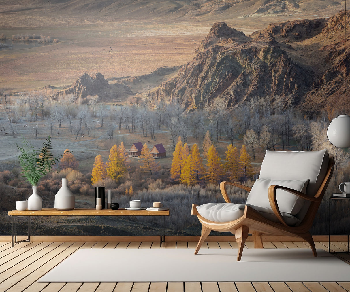 Oasis in the mountains (Altai) Poster och Canvastavla